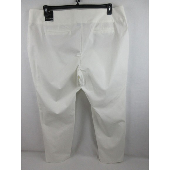 Alfani Plus Women's Tummy Control Slim Leg Dress Pants Size 24W Color White - Picture 4 of 6